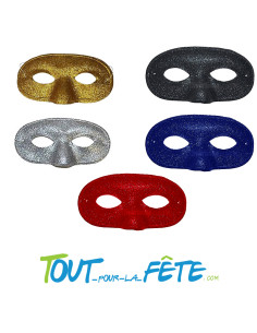 masque / loup à paillettes ( plusieurs coloris ) 17.5 x 9.5 cm