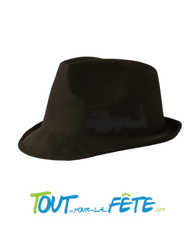 Chapeau borsalino noir pour adulte taille unique 100% polyester