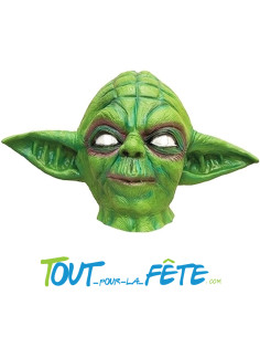 Masque en latex intégral alien vert Yoda taille adulte thème film, alien