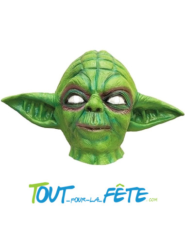 Masque en latex intégral alien vert Yoda taille adulte thème film, alien