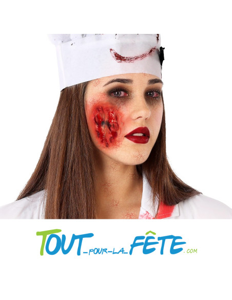 Cicatrice 24 x 10 cm Maquillage FXs Cicatriz - Effet Saignant pour Halloween