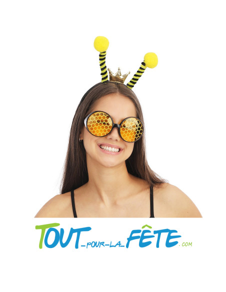 Set Abeille Jaune et Noir – Serre-Tête et Lunettes Accessoire Déguisement