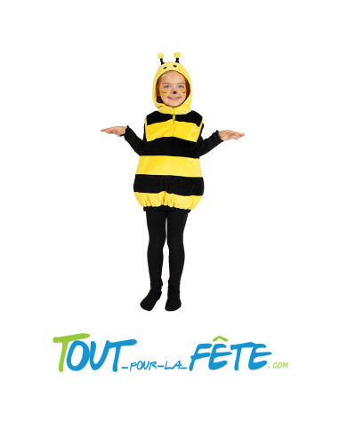 Déguisement abeille enfant – Combinaison avec capuche