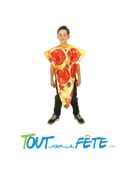 Déguisement de pizza taille unique taille enfant nourriture, humour