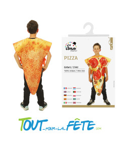 Déguisement de pizza taille unique taille enfant nourriture, humour 2