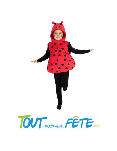 Déguisement coccinelle enfant – Combinaison avec capuche