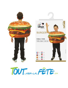 Déguisement Burger enfant – Costume amusant taille unique 2