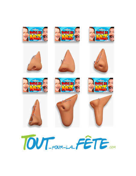 Faux Nez Humoristique avec élastique - accessoire déguisement rigolo