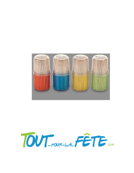 Boite de 180 cure dents en bambou