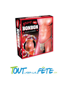 String bonbons pour homme 100% sucré 100 % coquin taille unique 2