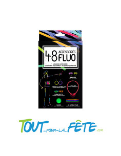 Kit Party Glow 48 Accessoires – Costume & Soirée Fluo