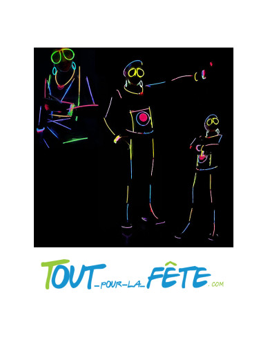 Kit Party Glow 48 Accessoires – Costume & Soirée Fluo
