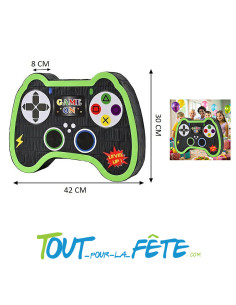 Pinata Manette Jeux Vidéo 42 x 8 x 30 cm en carton léger 2