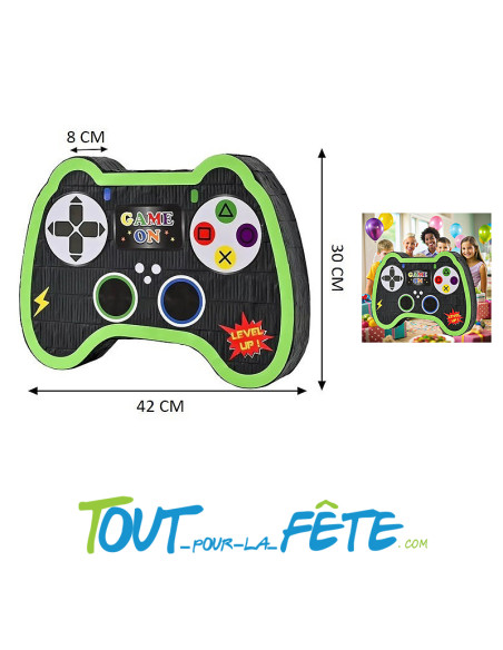 Pinata Manette Jeux Vidéo 42 x 8 x 30 cm en carton léger