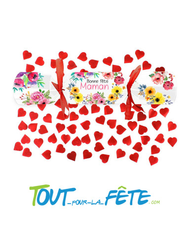 Papillotte fête des mères motif fleurs colorés multicolores