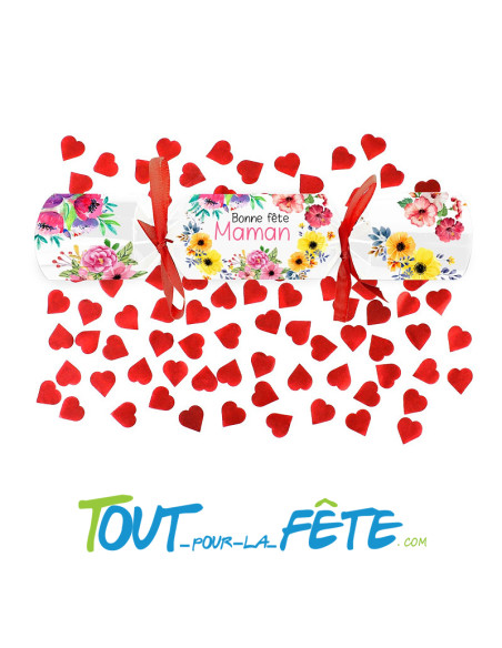 Papillotte fête des mères motif fleurs colorés multicolores