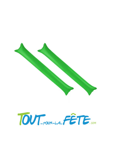 Bâton gonflable tap tap vert, bâtons gonflables pour faire du bruit