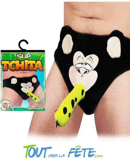 Slip banane Tchita à tête de singe