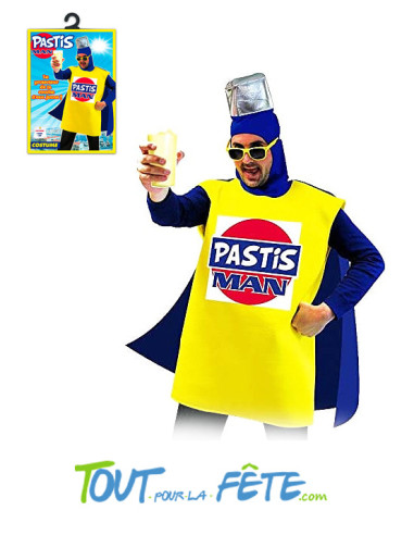 Déguisement Pastis Man Homme Taille Unique