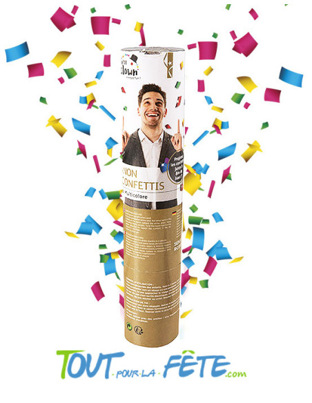 canon confettis multicolore 20 cm