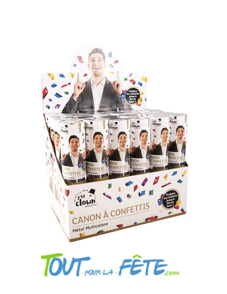 canon confettis multicolore 20 cm