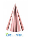 Chapeau cône carton rose gold