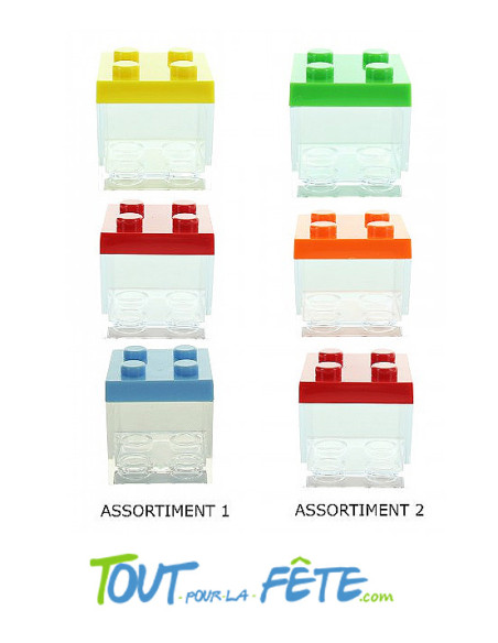 Contenant transparent Lego