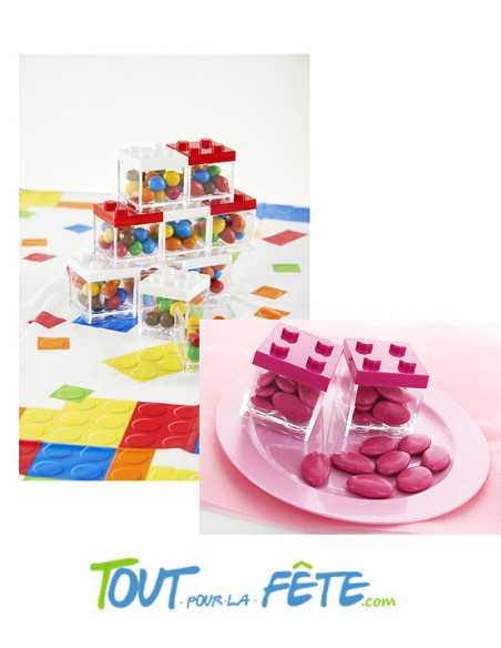 Contenant transparent Lego