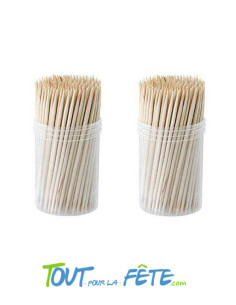 Boite de 180 cure dents en bambou 2