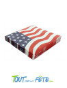 Sachet de 20 serviettes USA 3 plis