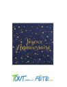 20 serviettes papiers bleues 3 plis