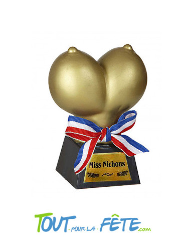 Le trophée en or Miss nichon