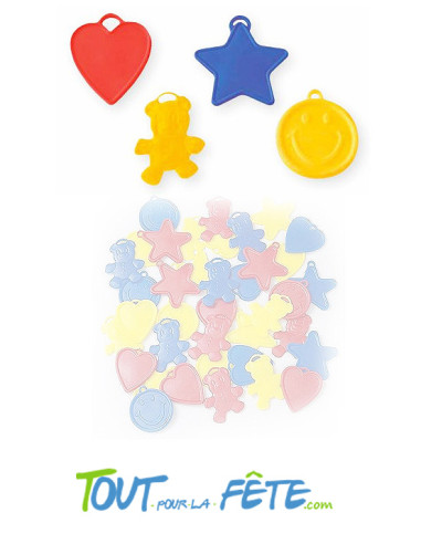 Poids pour ballon assortis 8 grammes