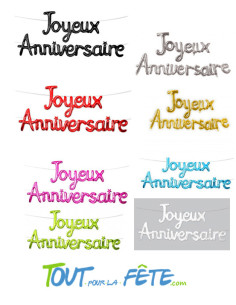 Guirlande ballon Joyeux anniversaire