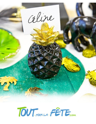 Marque place en résine Ananas