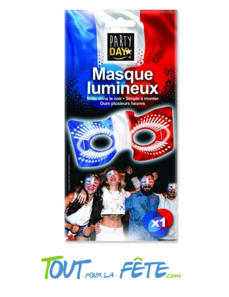 Masque fluo tricolore