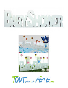 Pièce décorative en bois BABY SHOWER