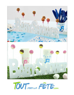 Pièce décorative en bois BABY SHOWER 2