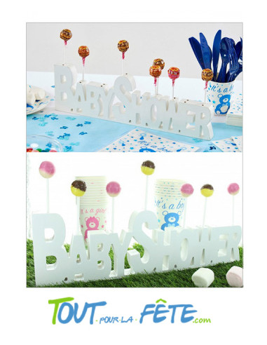 Pièce décorative en bois BABY SHOWER