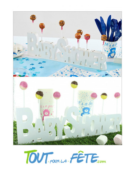 Pièce décorative en bois BABY SHOWER
