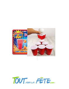 Shooter pong 12 verres + balles jeu d'apéro 2