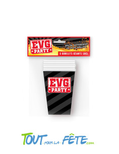 6 gobelets géants 50 cl EVG