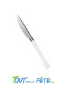 20 couteaux blanches en plastique vaisselle prestige