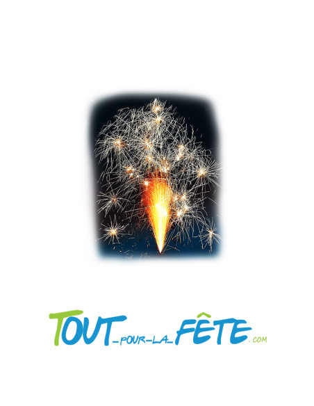 Feux artifice Volcan rouge et vert