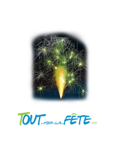 Feux artifice Volcan rouge et vert