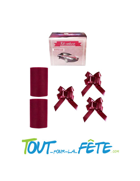 Kit voiture Bordeaux cérémonies, mariage