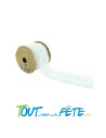 Ruban de dentelle blanche 5 cm x 3 mètres