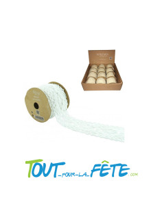 Ruban de dentelle blanche 5 cm x 3 mètres 2