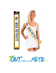 Écharpe tricolore Miss retraite 2