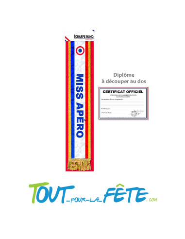 Écharpe tricolore Miss APERO
